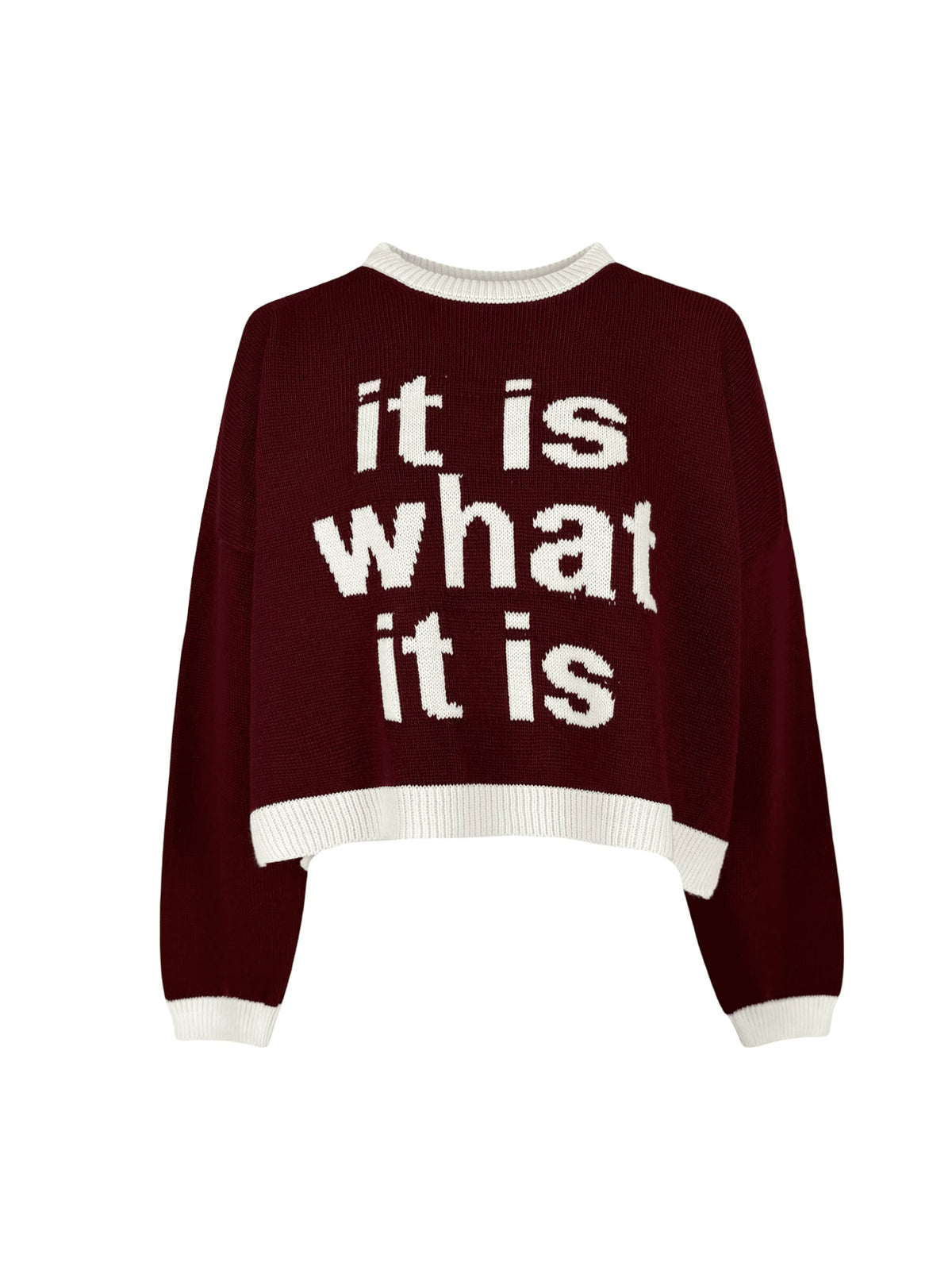 Knit Pullover Sweater | Long Sleeve Crewneck Casual Top