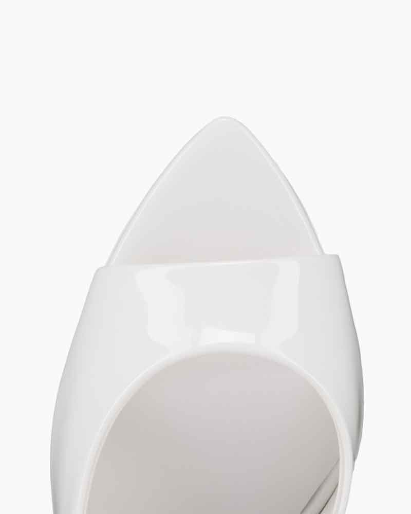 Miss Series - 100mm Patent Leather Mules Stiletto Heels