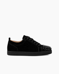Suede Stud Spikes Red Sole Low-Top Sneakers