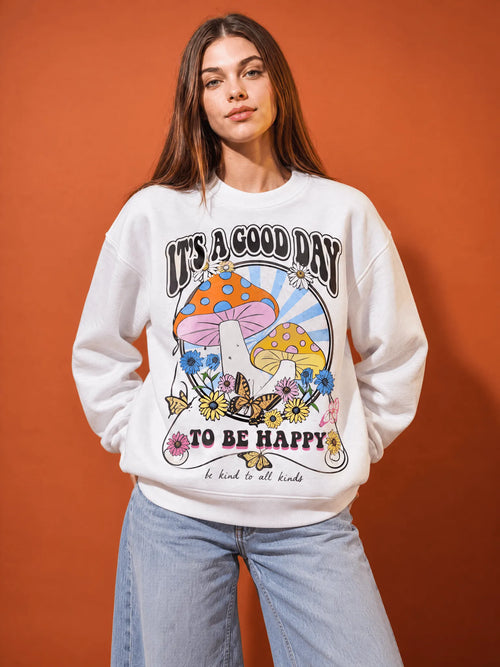 Mashroom Oversize Crewneck Sweatshirt