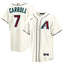 Men's Arizona Diamondbacks Corbin Carroll Cream Home Replica Jersey