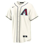 Men's Arizona Diamondbacks Corbin Carroll Cream Home Replica Jersey