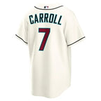 Men's Arizona Diamondbacks Corbin Carroll Cream Home Replica Jersey