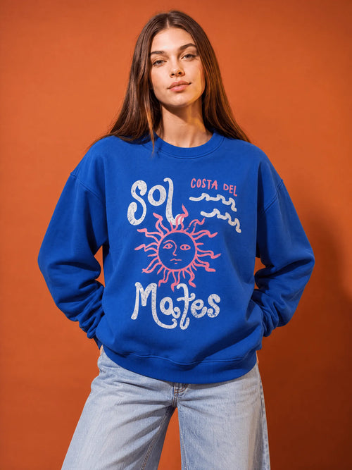 Oversize Cotton Crewneck Sweatshirt
