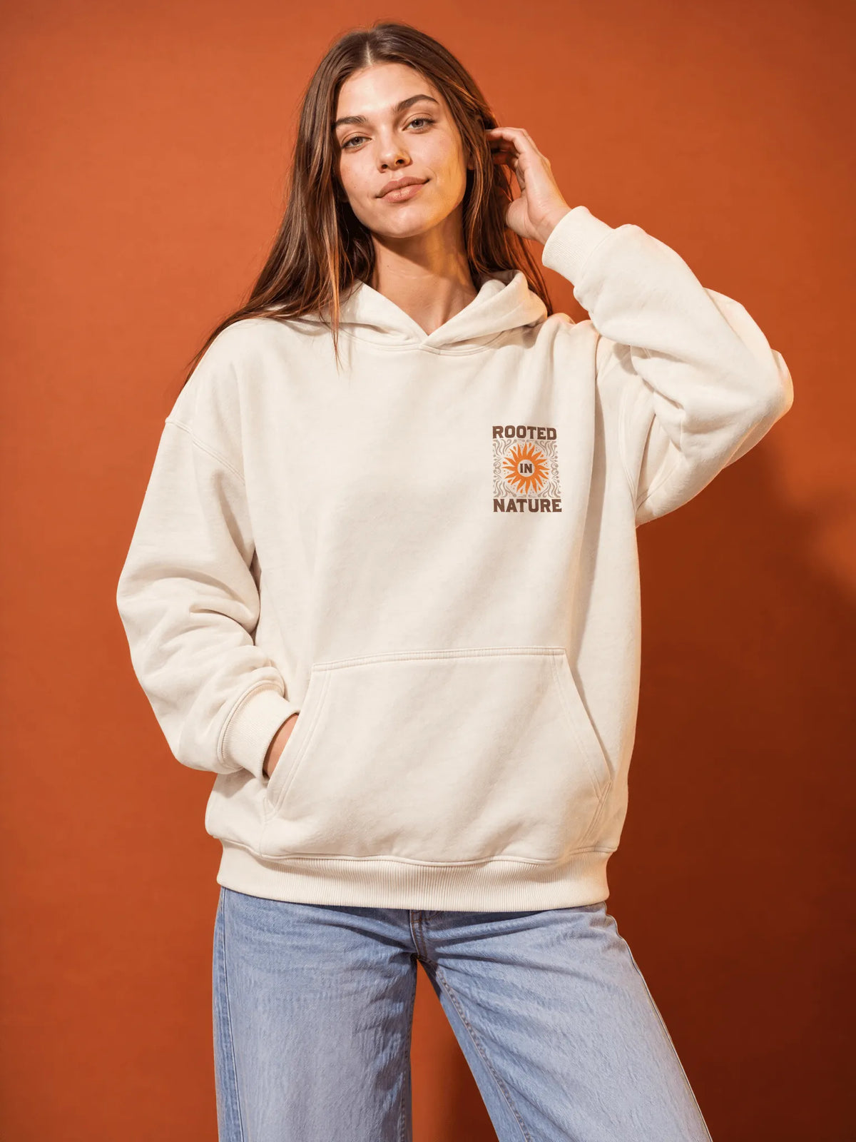 Oversize Fit Hoodie With Loose Shoulders