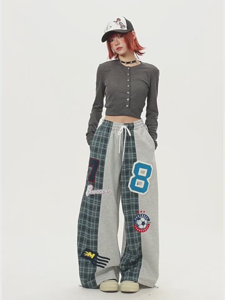 Retro Sports Elastic Loose Fit Trousers for Women
