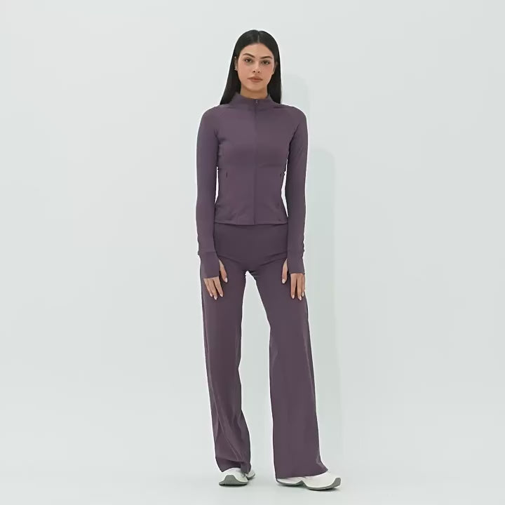 Women's Seamless Long Sleeve Leggings Sports Bra Workout Yoga Set