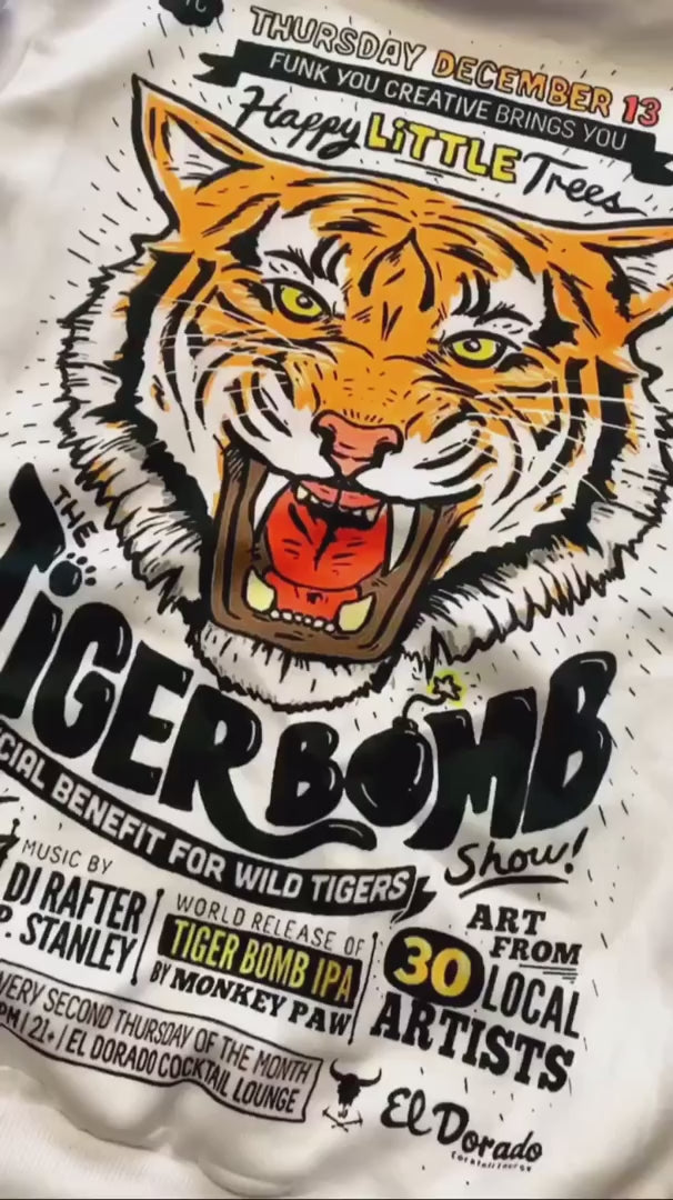 Tiger Hoodie Oversize Fit 100% Cotton