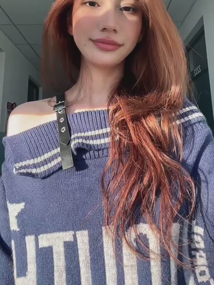Women's Casual Retro Knitted Pullover Sweater