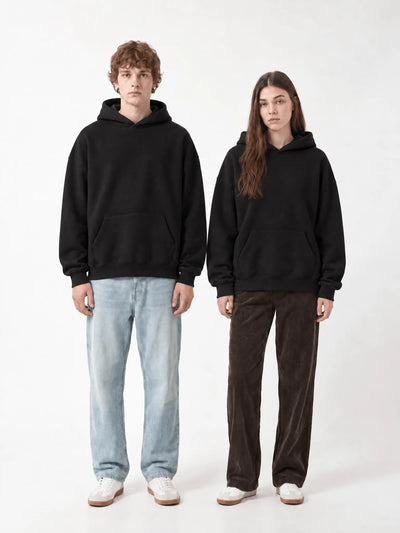 Royal Black Oversize Hoodie