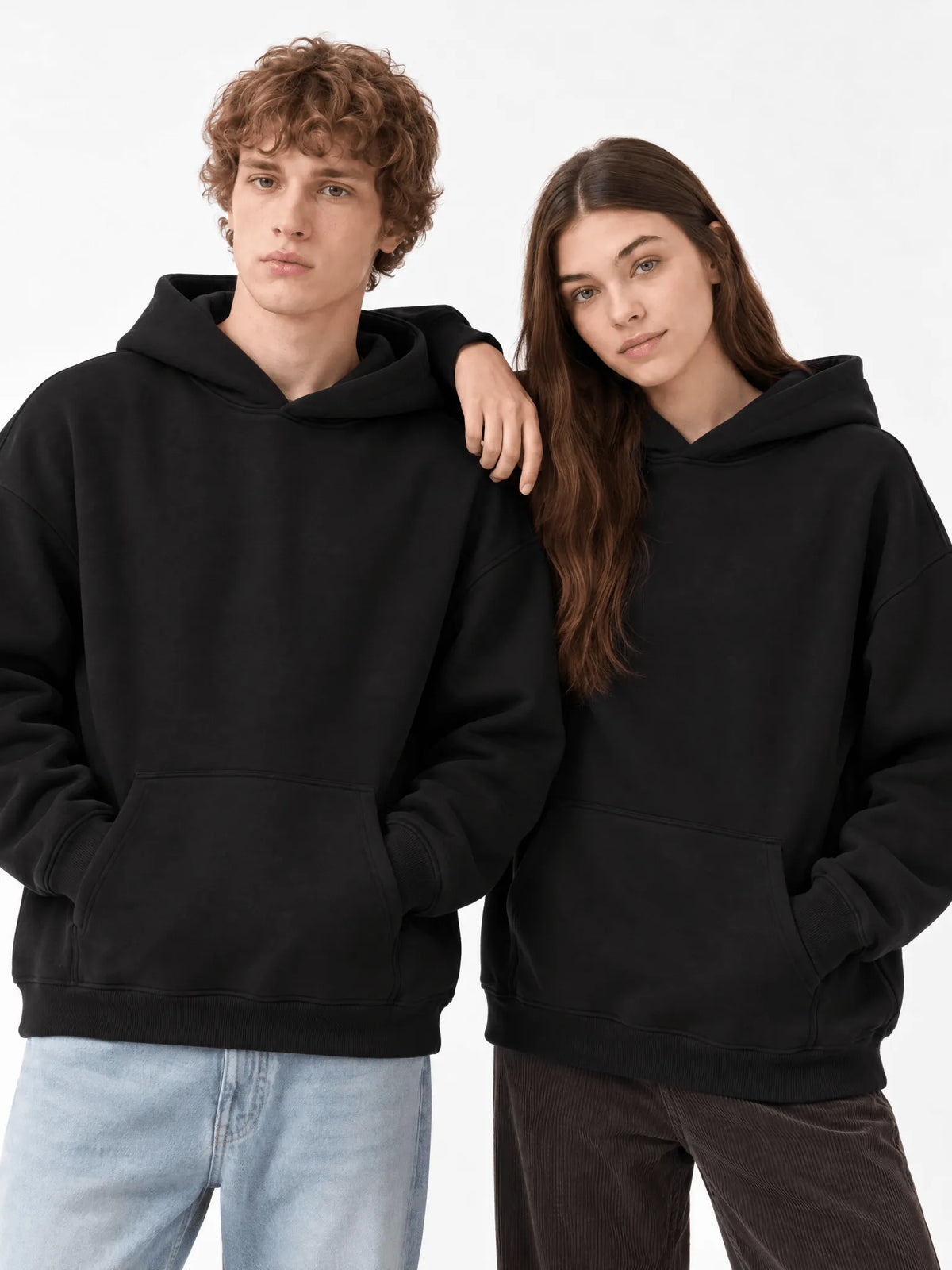 Royal Black Oversize Hoodie