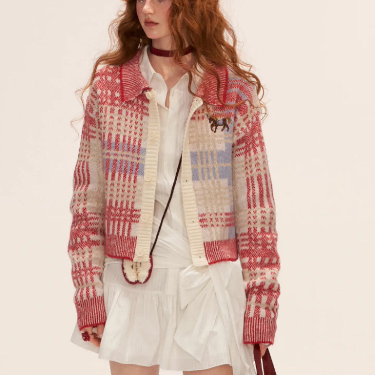 SITRA Women's Casual Retro Cute Knitted Cardigan