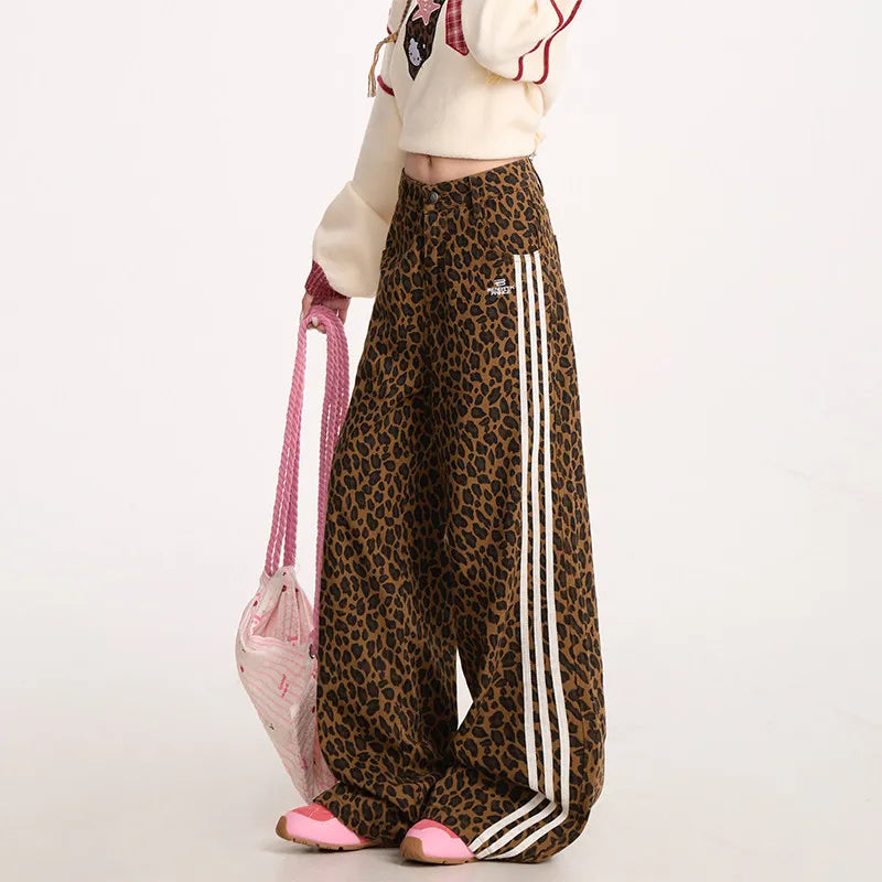 SITRA Women's Casual Retro Loose Straight Pants
