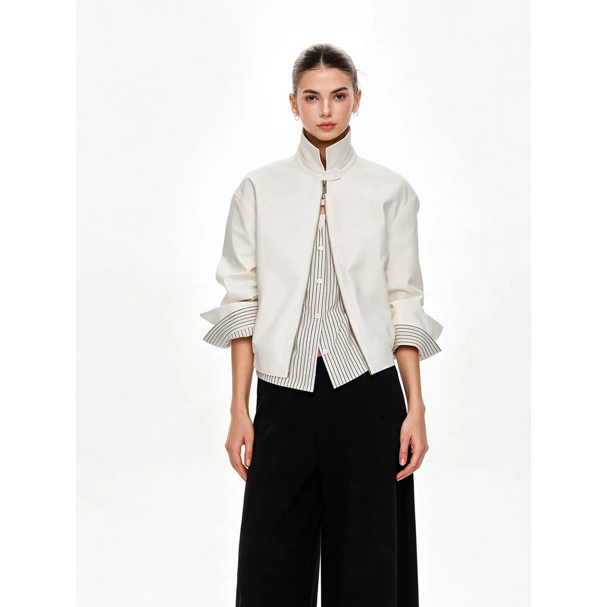 SITRA Women's Casual Retro Oversize Jacket