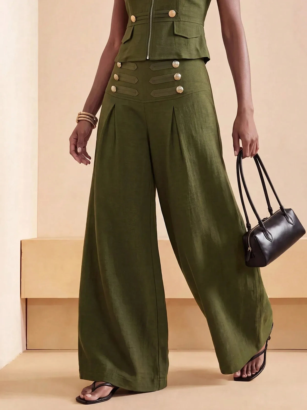 SITRA Women's Casual Retro Oversize Pants
