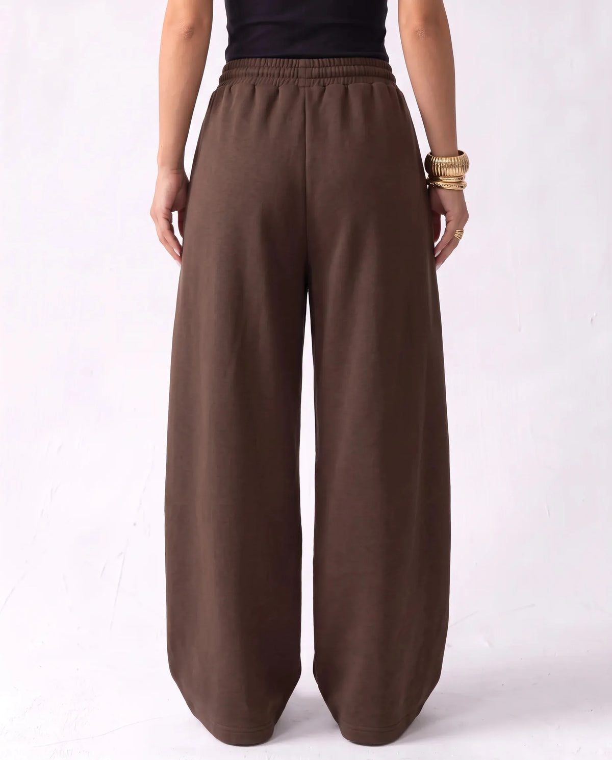 SITRA Women's Casual Retro Oversize Pleat Wide Pants