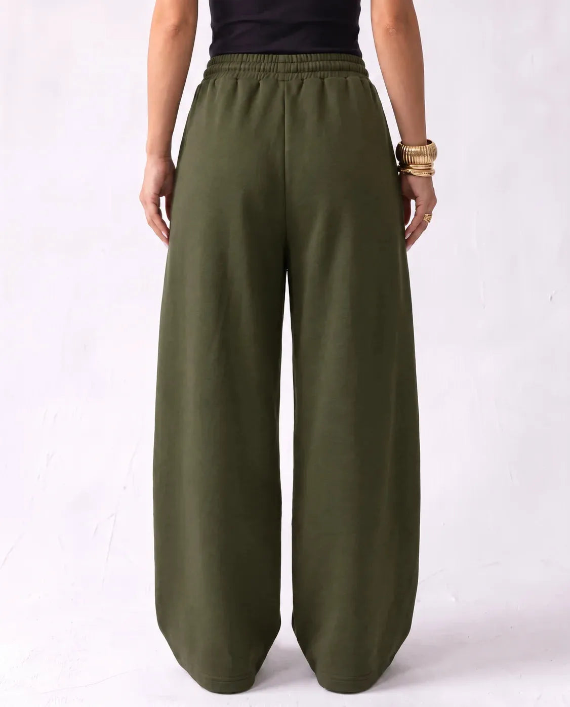 SITRA Women's Casual Retro Oversize Pleat Wide Pants