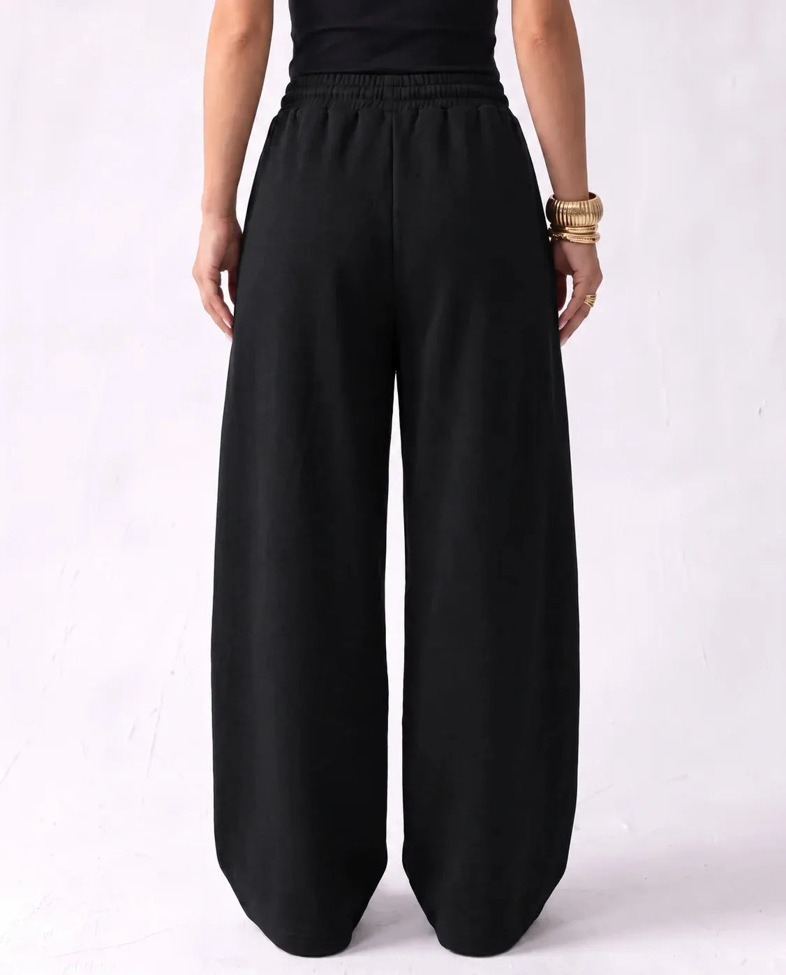 SITRA Women's Casual Retro Oversize Pleat Wide Pants