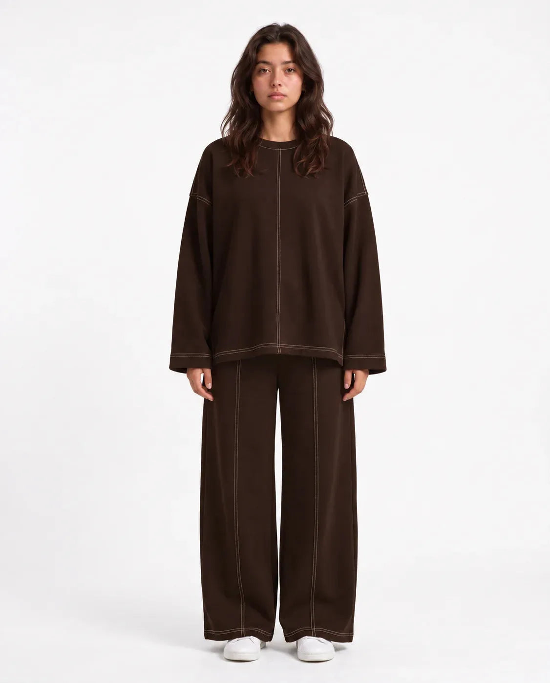SITRA Women's Casual Retro Relaxed Stitch Set