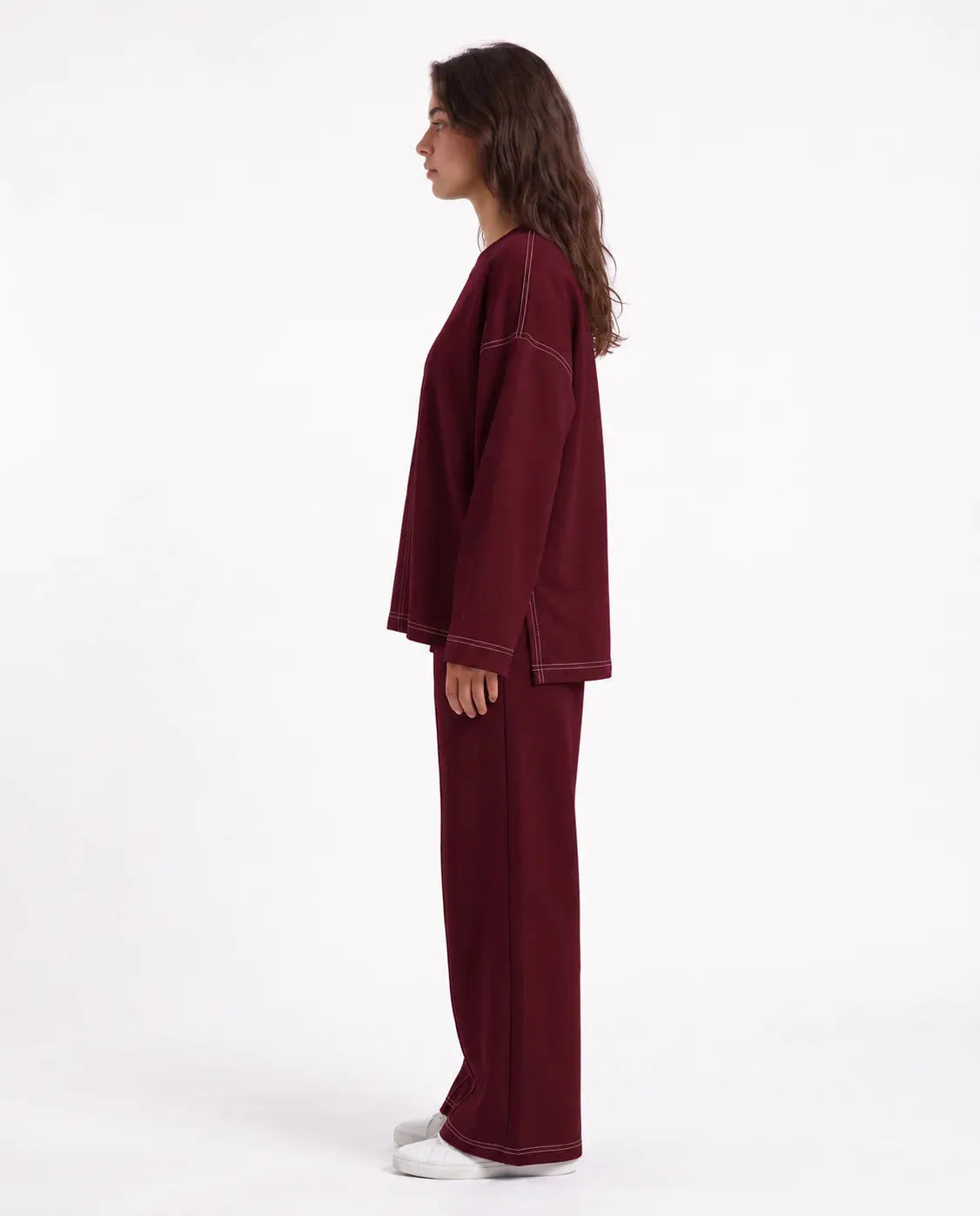 SITRA Women's Casual Retro Relaxed Stitch Set