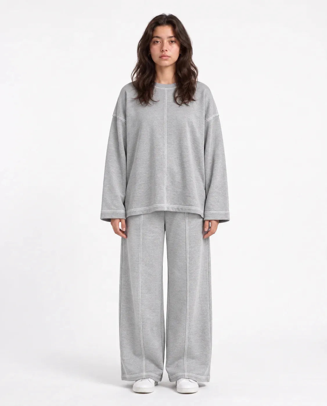 SITRA Women's Casual Retro Relaxed Stitch Set