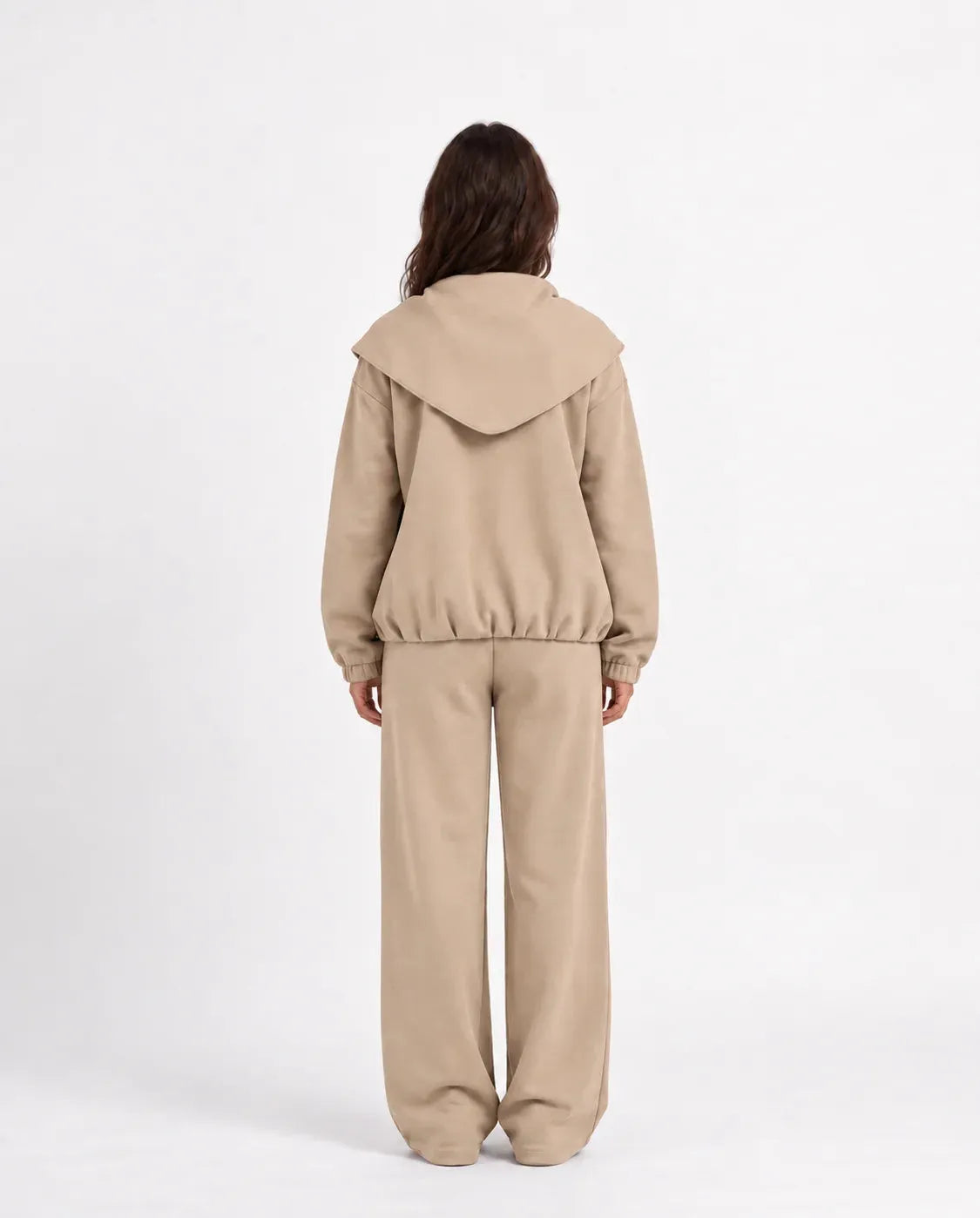 SITRA Women's Casual Tie Shoulder Zip Set