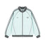 Striped Colorblock Stand-Up Collar Sports Cardigan Jacket