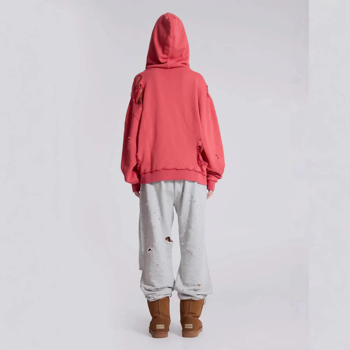 Unisex Distressed Patchwork Zip Hoodie | Streetwear Sweatshirt