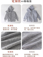 Unisex Kangaroo Fleece Maternity Babywearing Zip Hoodie Jacket