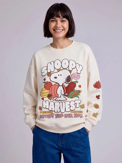 Unisex Oversize Cotton Crewneck Sweatshirt