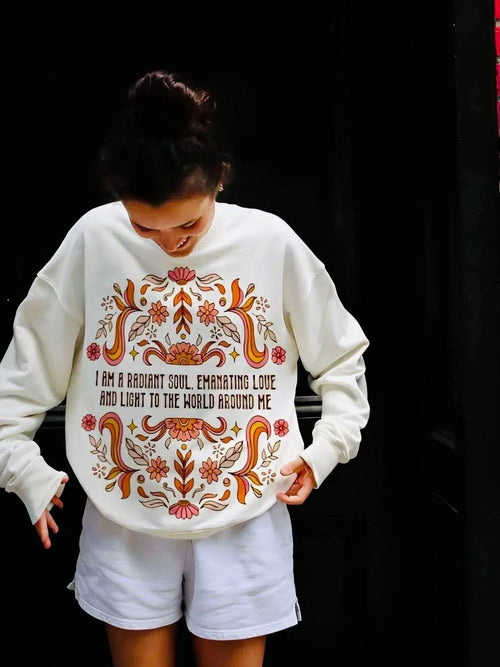 Unisex Oversize Cotton Crewneck Sweatshirt