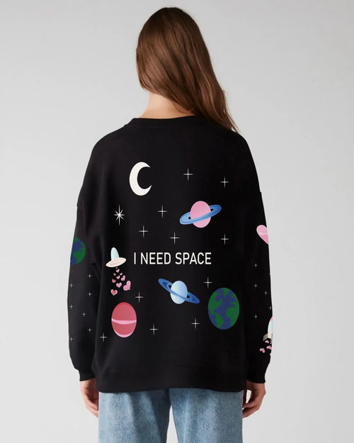 Unisex Oversize Cotton Crewneck Sweatshirt