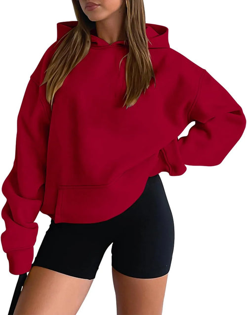 Women Casual Pullover Hoodie | Long Sleeve Kangaroo Pocket Sweatshirt