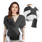 Women's Baby Carrier Sling Four Seasons Light Hemp Gray