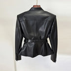 Women's Casual Faux Leather Moto Biker Jacket