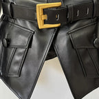 Women's Casual Faux Leather Moto Biker Jacket