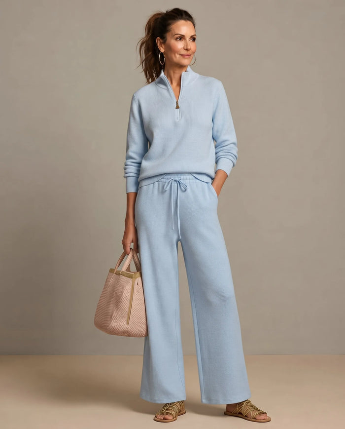 Women's Casual Plain Kashmir Set