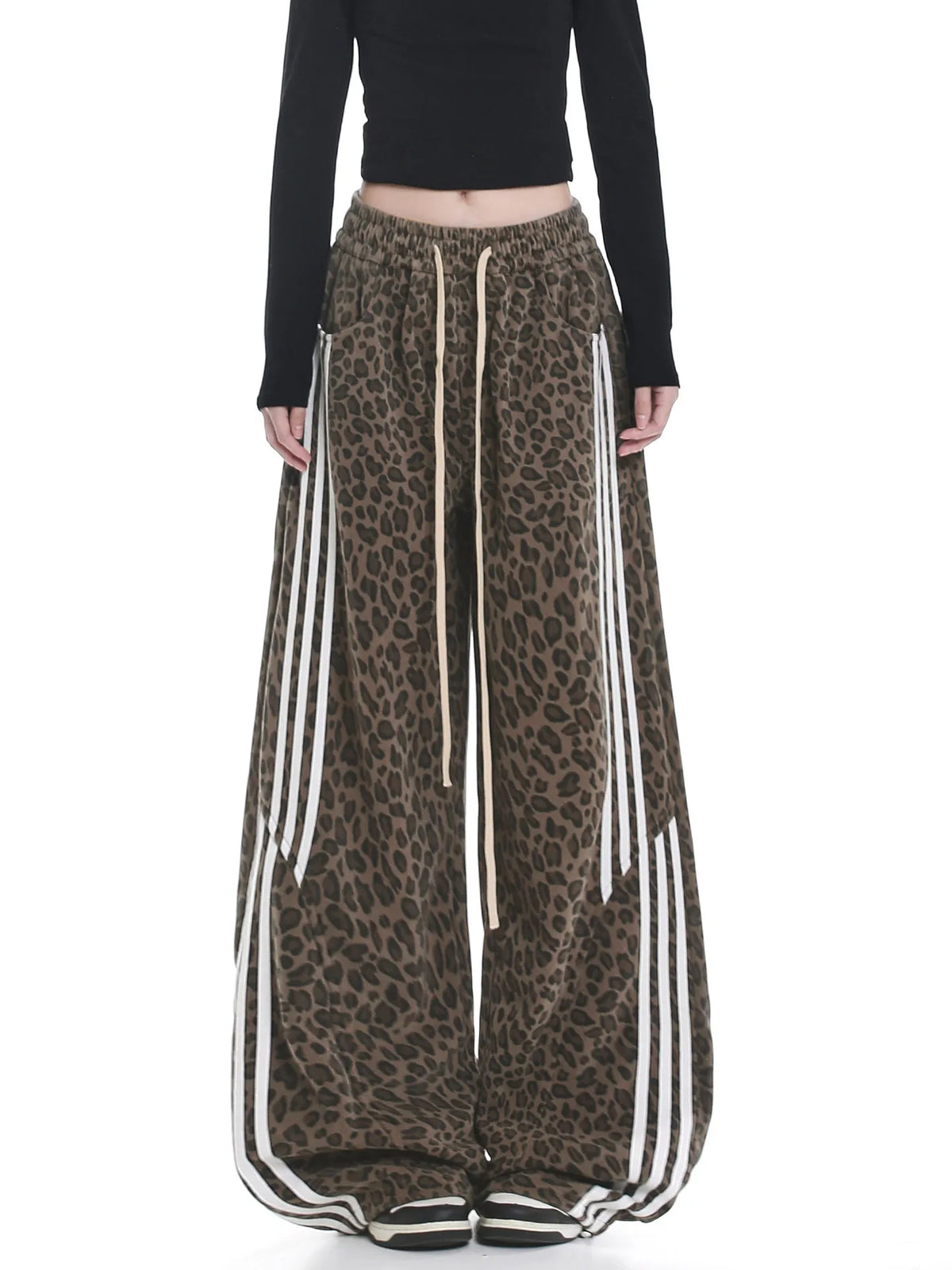 Women's Casual Retro Oversize Demi-Season Trousers