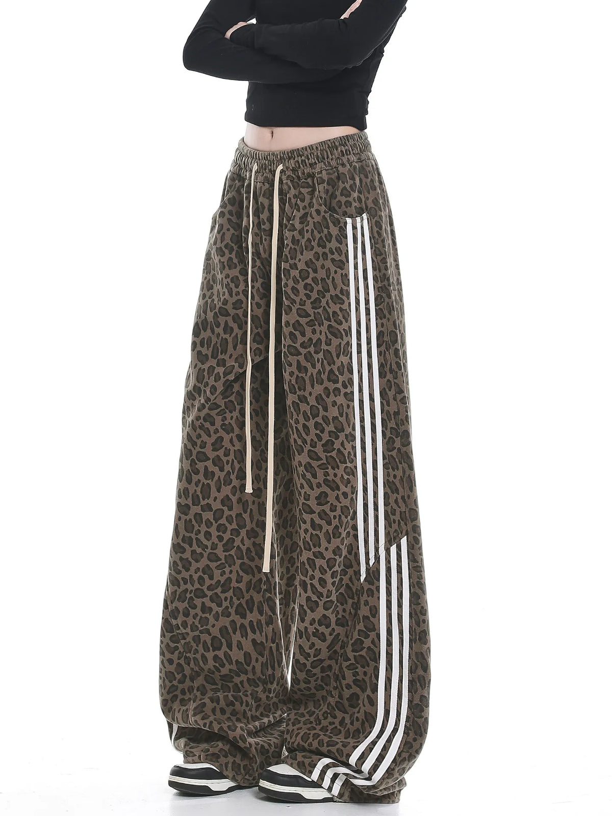 Women's Casual Retro Oversize Demi-Season Trousers