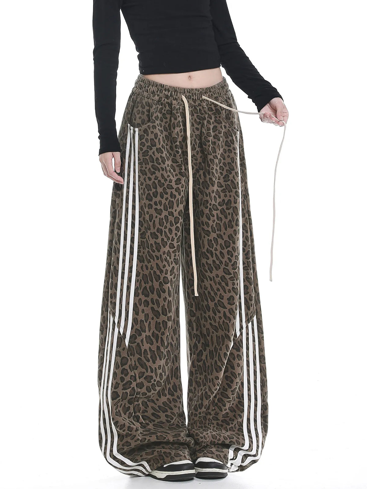 Women's Casual Retro Oversize Demi-Season Trousers