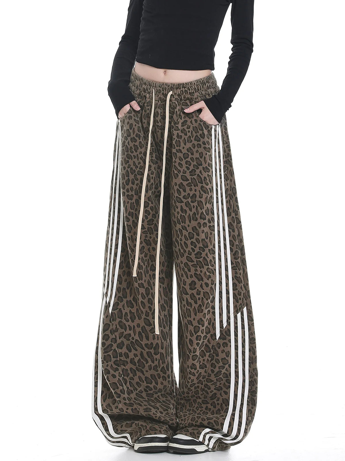 Women's Casual Retro Oversize Demi-Season Trousers