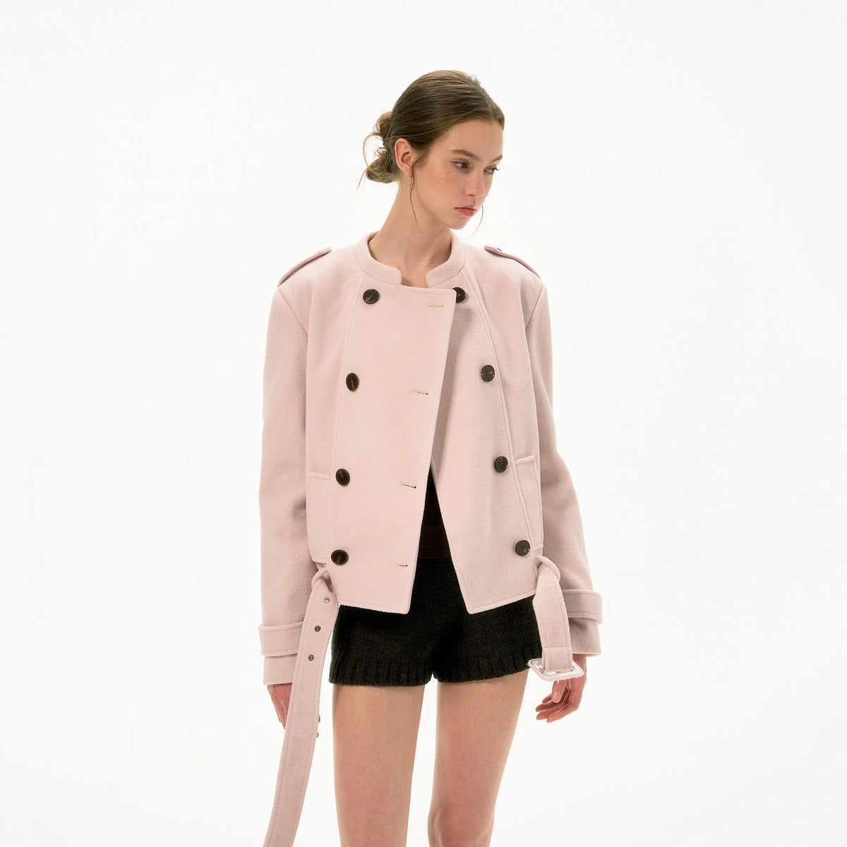 Women's Casual Short Woolen Jacket Coat