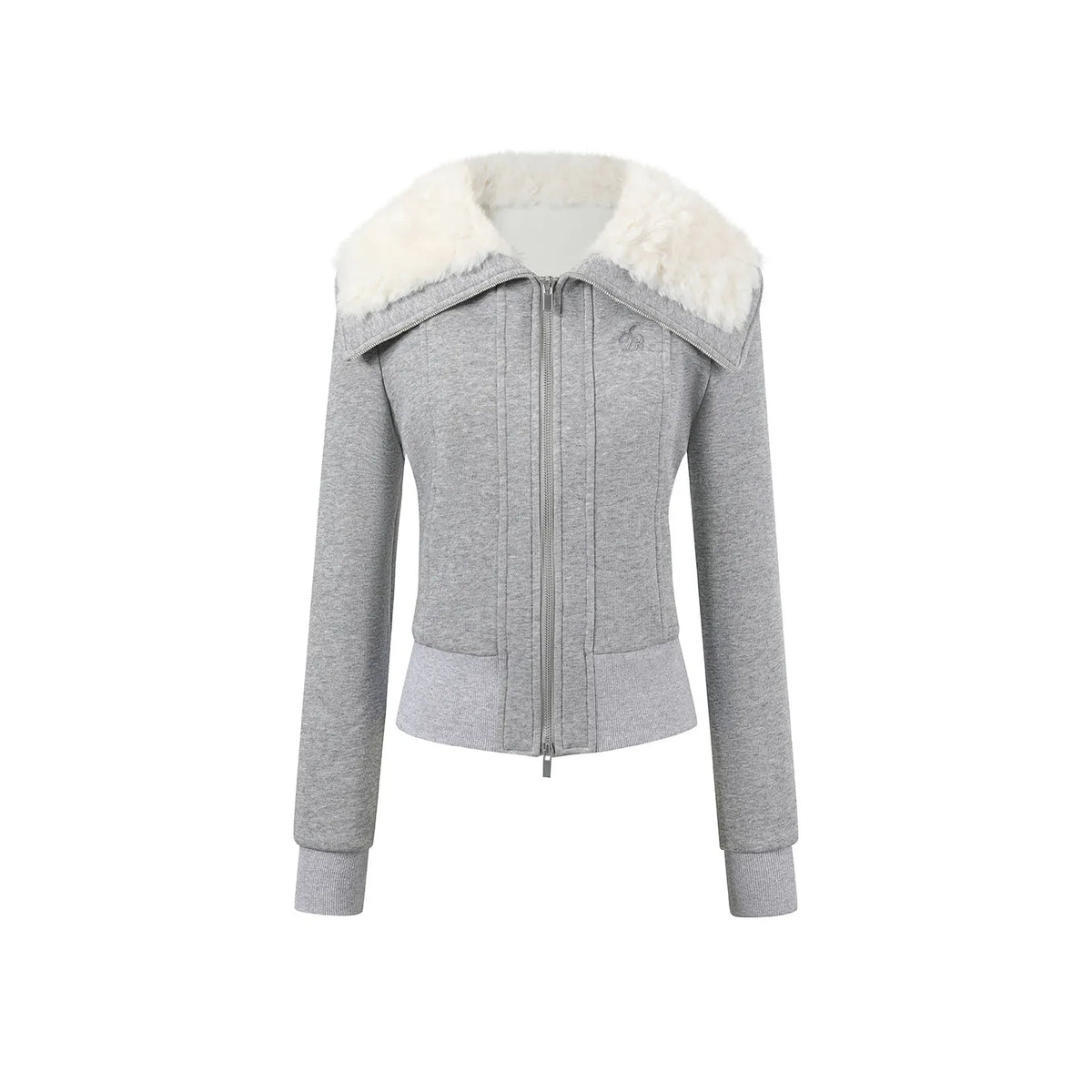 Women's Fleece Lapel Sweatshirt and Sweatpants Casual Set