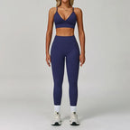 Women's High Waist Leggings Sports Bra Workout Outfits Fitness Yoga Set
