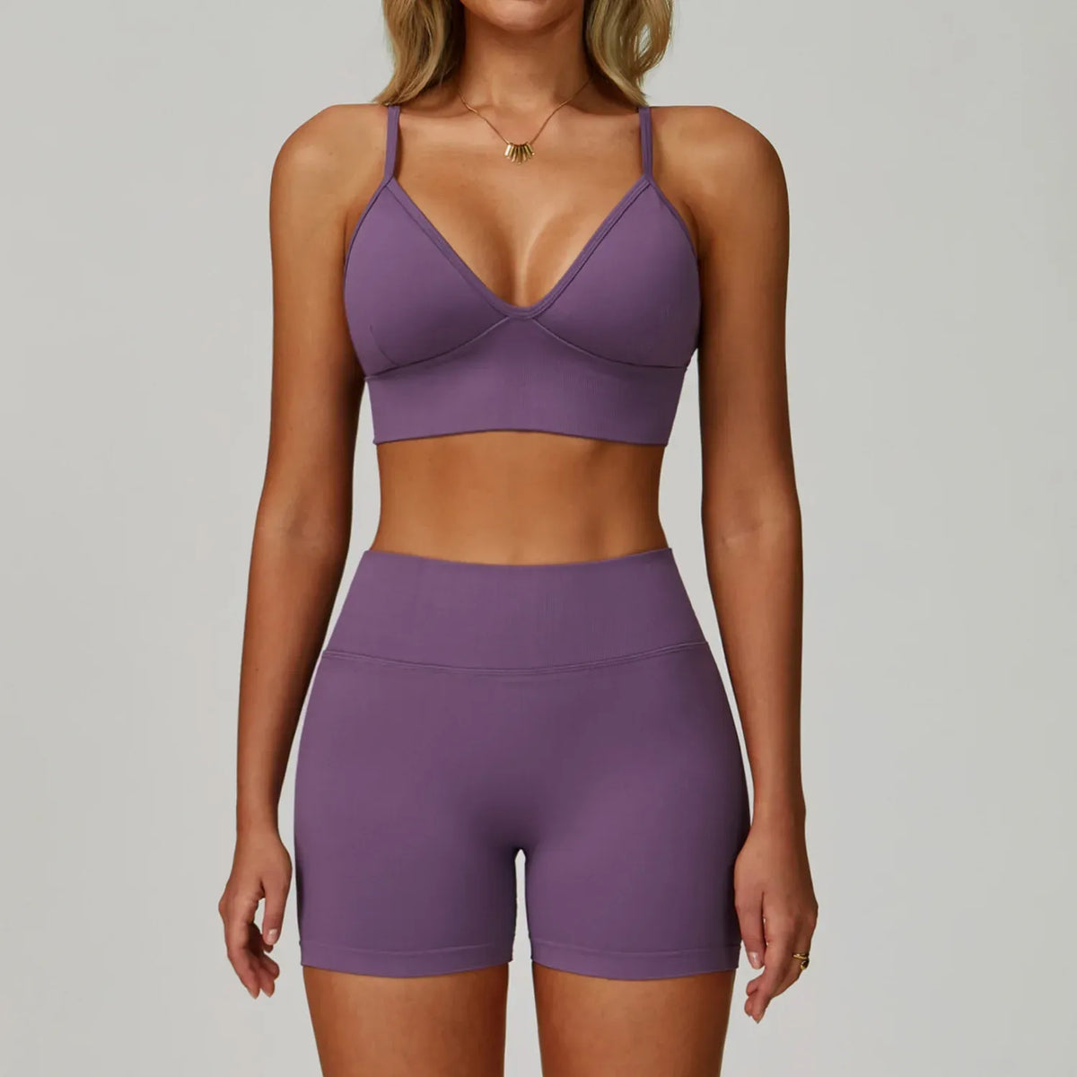Women's High Waist Leggings Sports Bra Workout Outfits Fitness Yoga Set