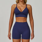 Women's High Waist Leggings Sports Bra Workout Outfits Fitness Yoga Set