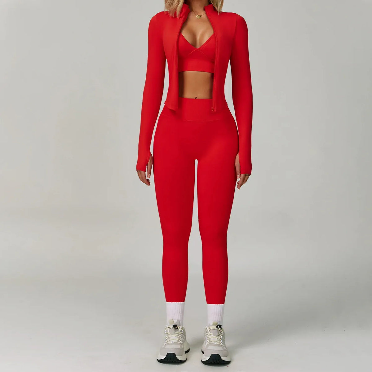 Women's High Waist Leggings Sports Bra Workout Outfits Fitness Yoga Set