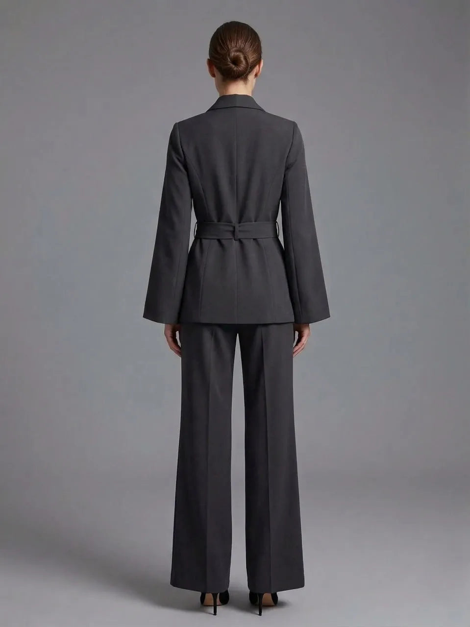 Women's Italian Belted Suit Set