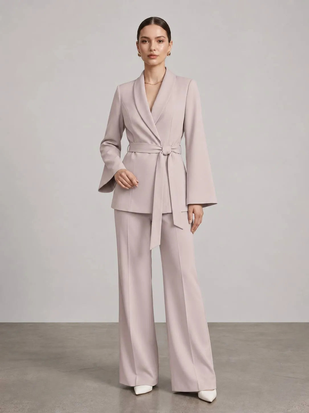 Women's Italian Belted Suit Set