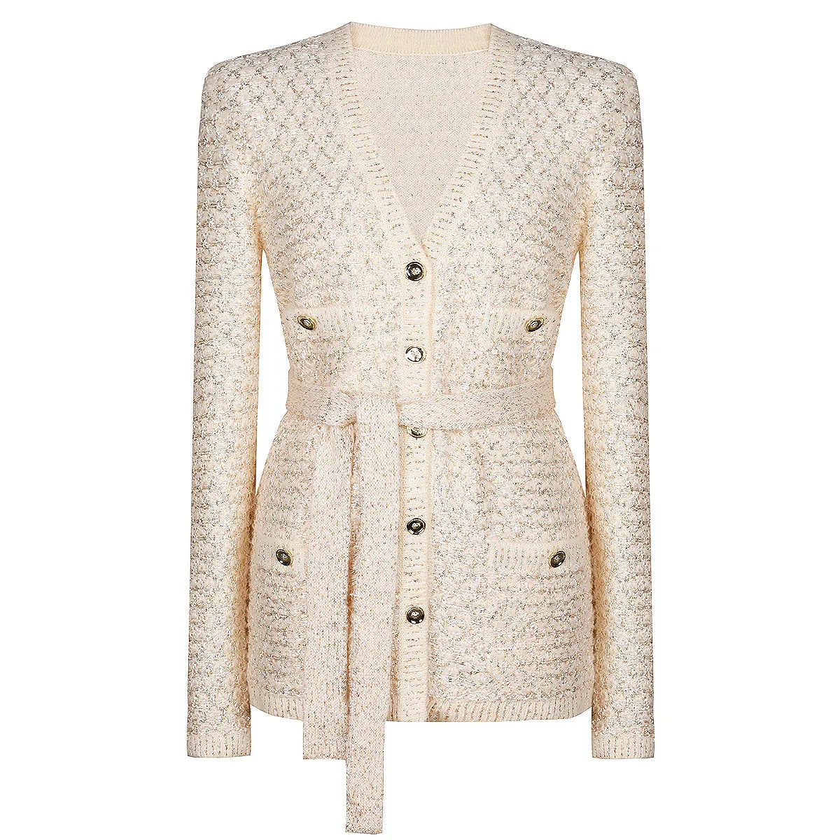 Women's Knitted Cardigan | V-Neck Long-Sleeve Sweater Jacket